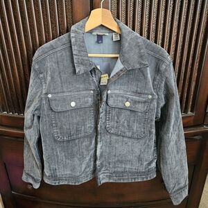Universal Thread Charcoal Velvety Denim Jacket S Nwt